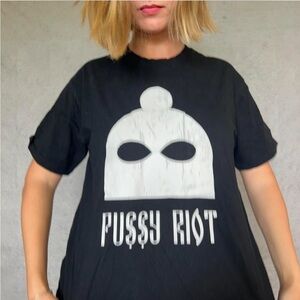 Black Pu##y Riot Graphic T-Shirt